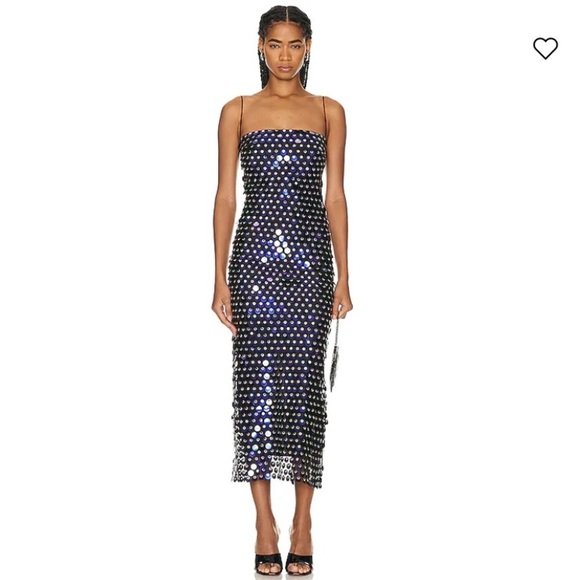 NWT New Arrivals by Ilkyaz Ozel Phoenix Sequin Maxi Gown Dress Paris Minuet - Picture 3 of 17